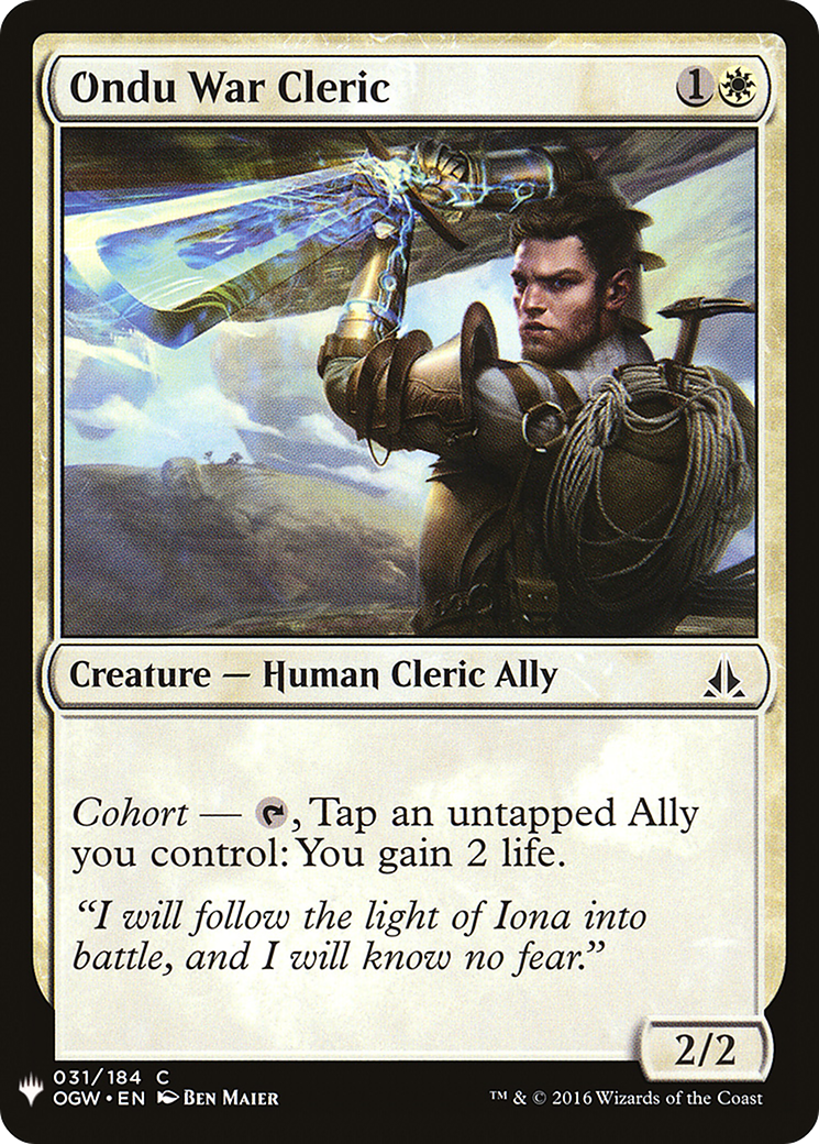 Ondu War Cleric (MB1-188) - Mystery Booster