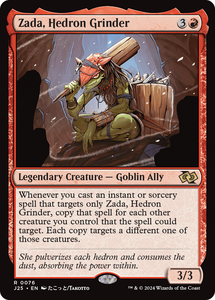 Zada, Hedron Grinder (J25-076) - Foundations Jumpstart - Premium MTG Single from Wizards of the Coast - Just $0.25! Shop now at Game Crave Tournament Store