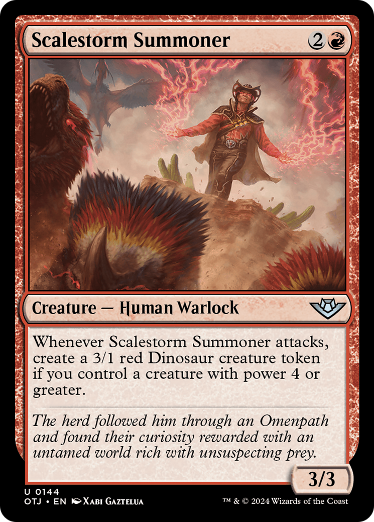 Scalestorm Summoner (OTJ-144) - Outlaws of Thunder Junction - Premium MTG Single from Wizards of the Coast - Just $0.25! Shop now at Game Crave Tournament Store