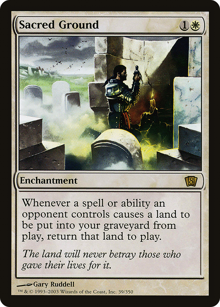 Sacred Ground (8ED-39★) - 8th Edition Foil
