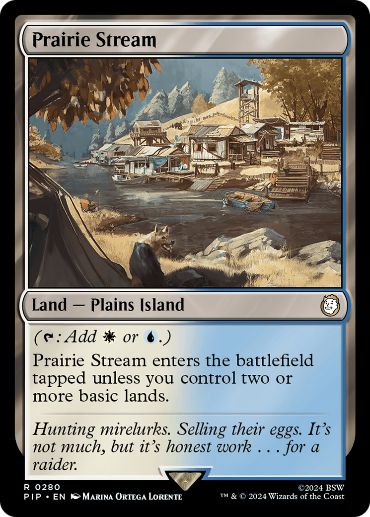 Prairie Stream (PIP-280) - Fallout - Premium MTG Single from Wizards of the Coast - Just $0.25! Shop now at Game Crave Tournament Store