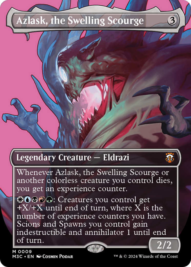 Azlask, the Swelling Scourge (M3C-009) - Modern Horizons 3 Commander: (Showcase) (Borderless) Foil - Premium MTG Single from Wizards of the Coast - Just $1! Shop now at Game Crave Tournament Store