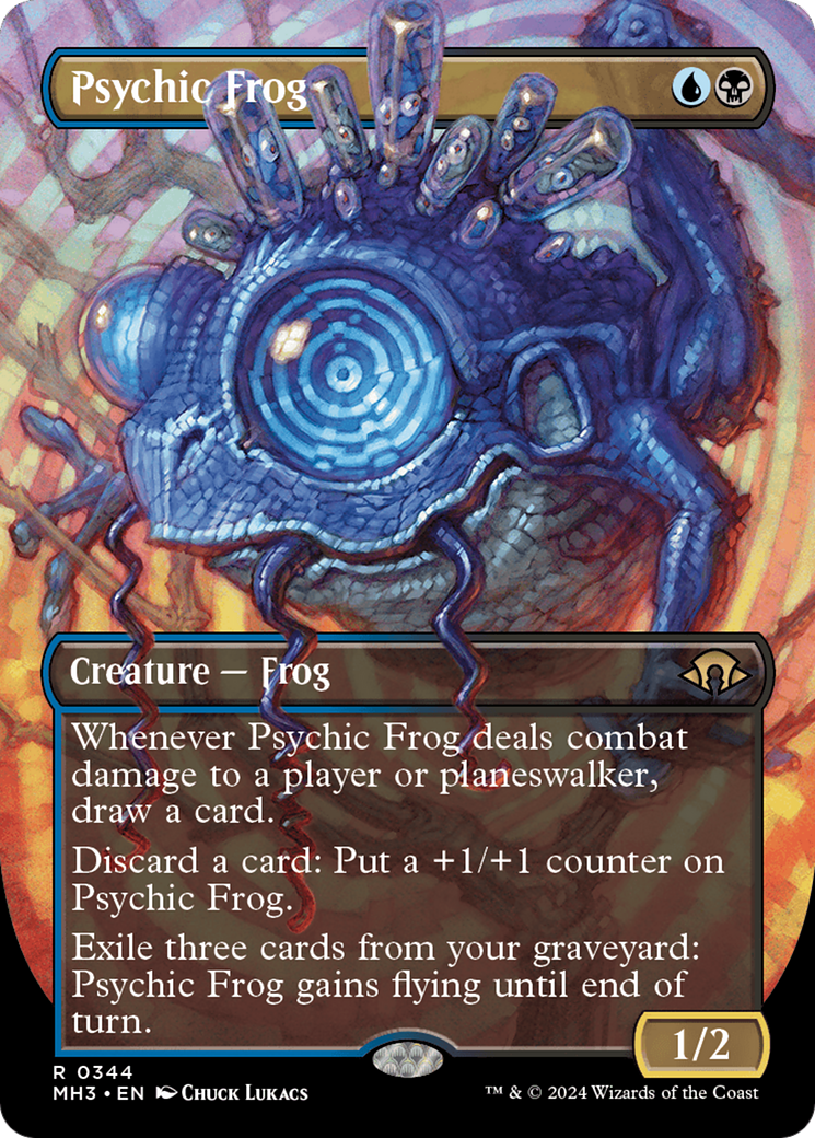 Psychic Frog (MH3-344) - Modern Horizons 3 (Borderless) - Premium MTG Single from Wizards of the Coast - Just $16.11! Shop now at Game Crave Tournament Store