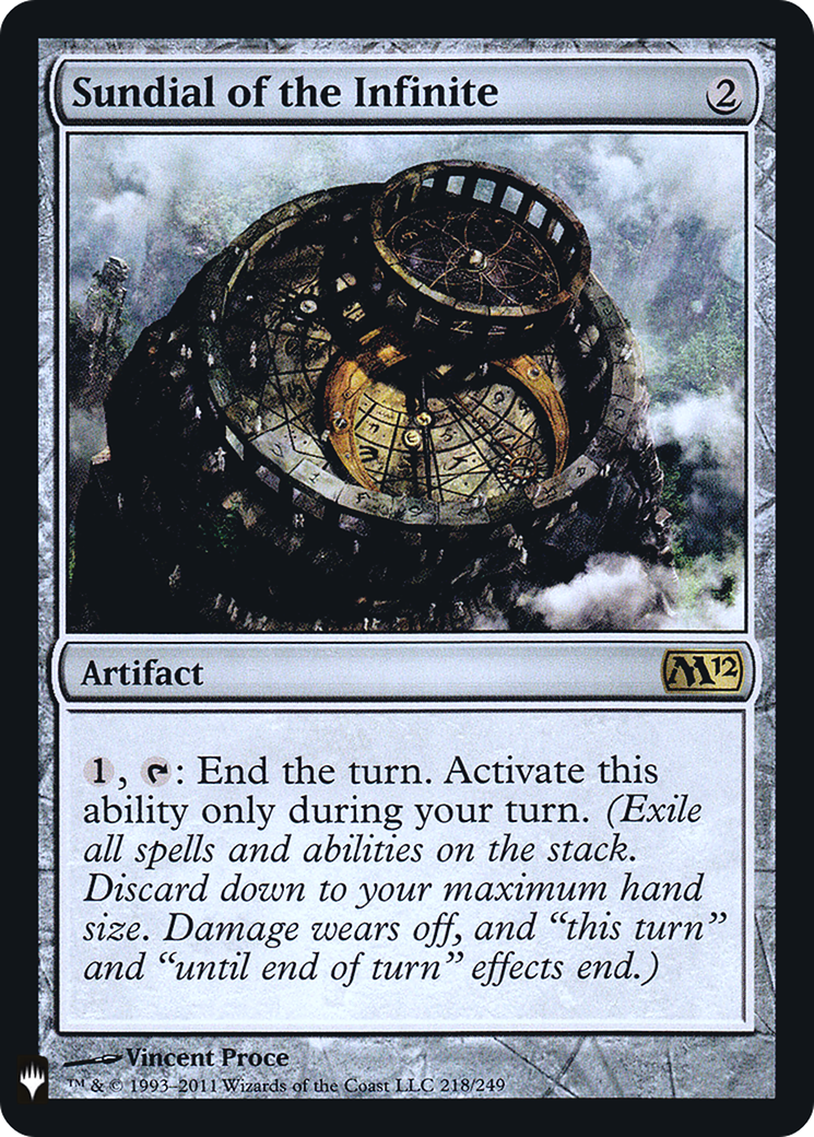 Sundial of the Infinite (FMB1-112) - Mystery Booster Retail Edition Foils Foil