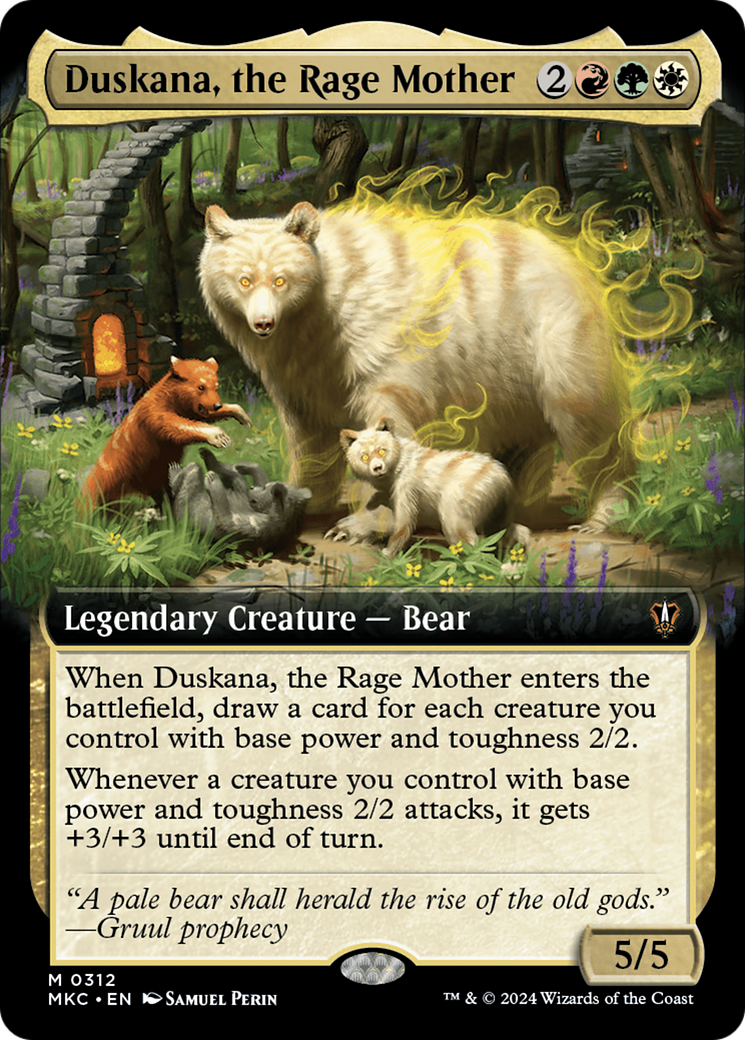 Duskana, the Rage Mother (MKC-312) - Murders at Karlov Manor Commander: (Extended Art) - Premium MTG Single from Wizards of the Coast - Just $0.74! Shop now at Game Crave Tournament Store
