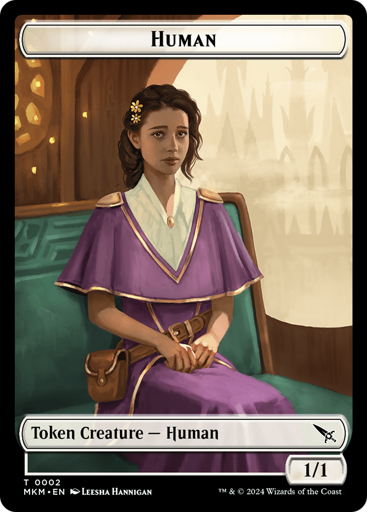 Human (TMKM-002) - Murders at Karlov Manor Tokens - Premium MTG Single from Wizards of the Coast - Just $0! Shop now at Game Crave Tournament Store