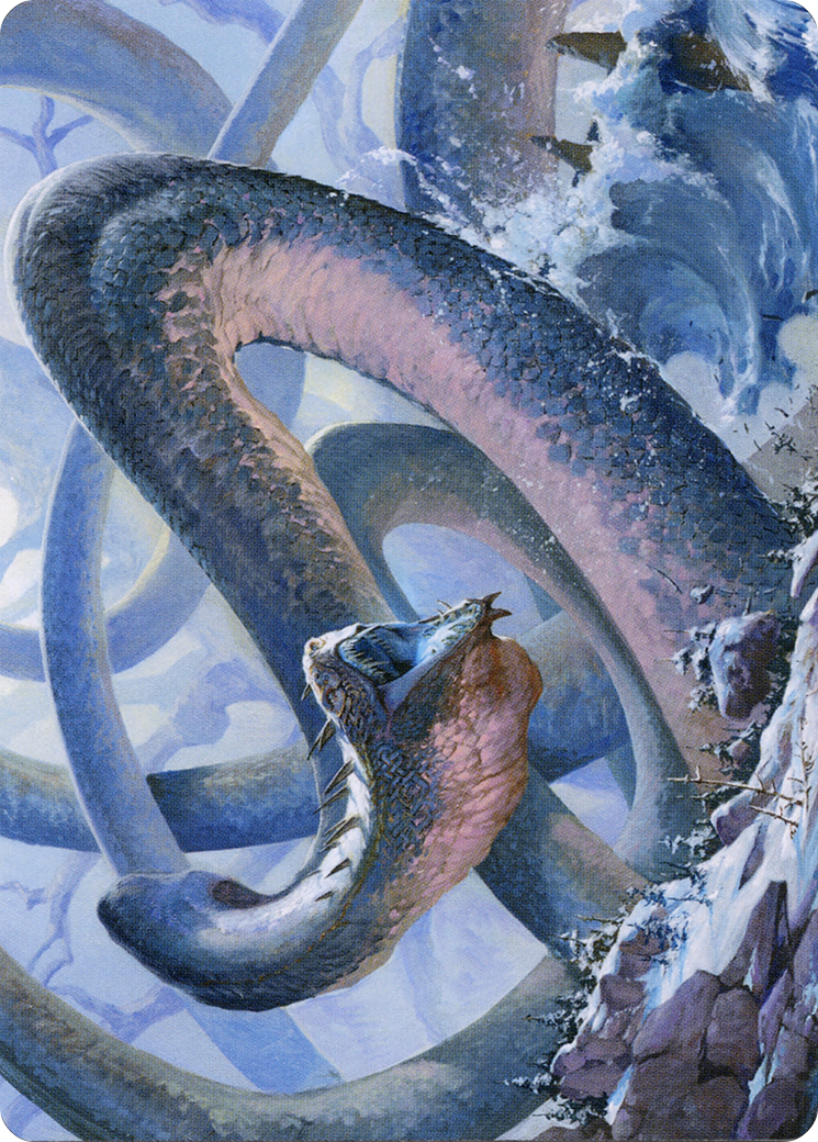 Koma, Cosmos Serpent // Koma, Cosmos Serpent (AKHM-060) - Kaldheim Art Series (Borderless) Foil