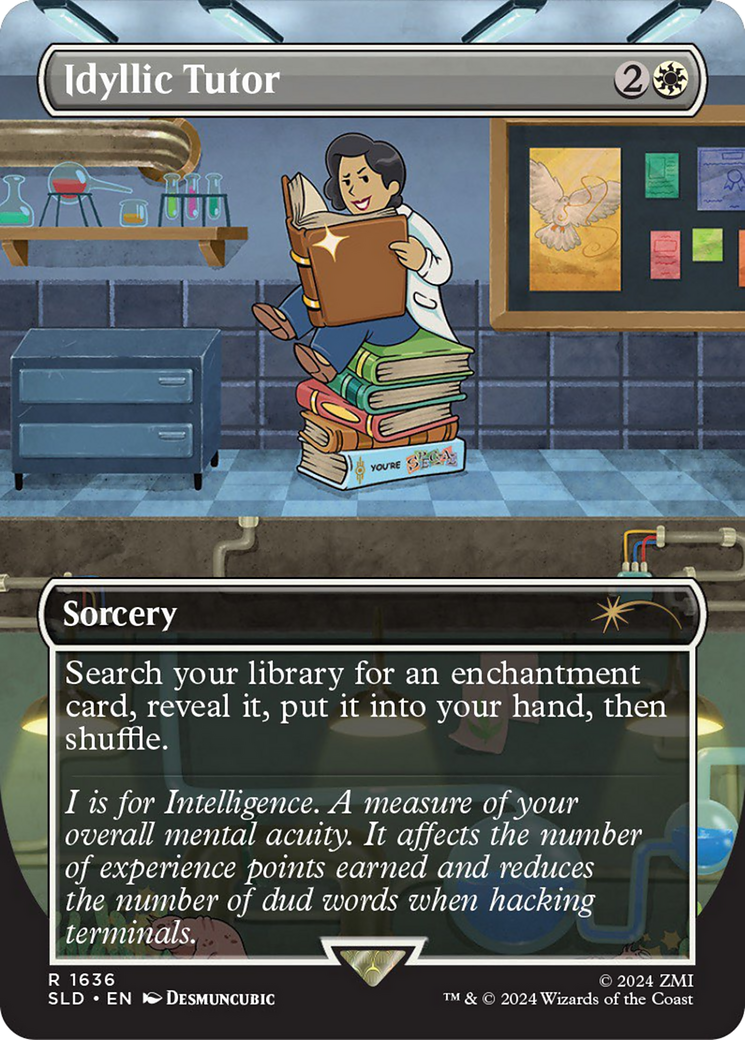 Idyllic Tutor (SLD-1636) - Secret Lair Drop (Borderless) - Premium MTG Single from Wizards of the Coast - Just $8.78! Shop now at Game Crave Tournament Store