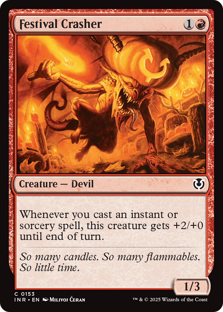 Festival Crasher (-153) - Innistrad Remastered - Premium MTG Single from Wizards of the Coast - Just $0.25! Shop now at Game Crave Tournament Store