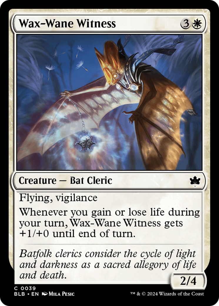 Wax-Wane Witness (BLB-039) - Bloomburrow Foil - Premium MTG Single from Wizards of the Coast - Just $0.25! Shop now at Game Crave Tournament Store