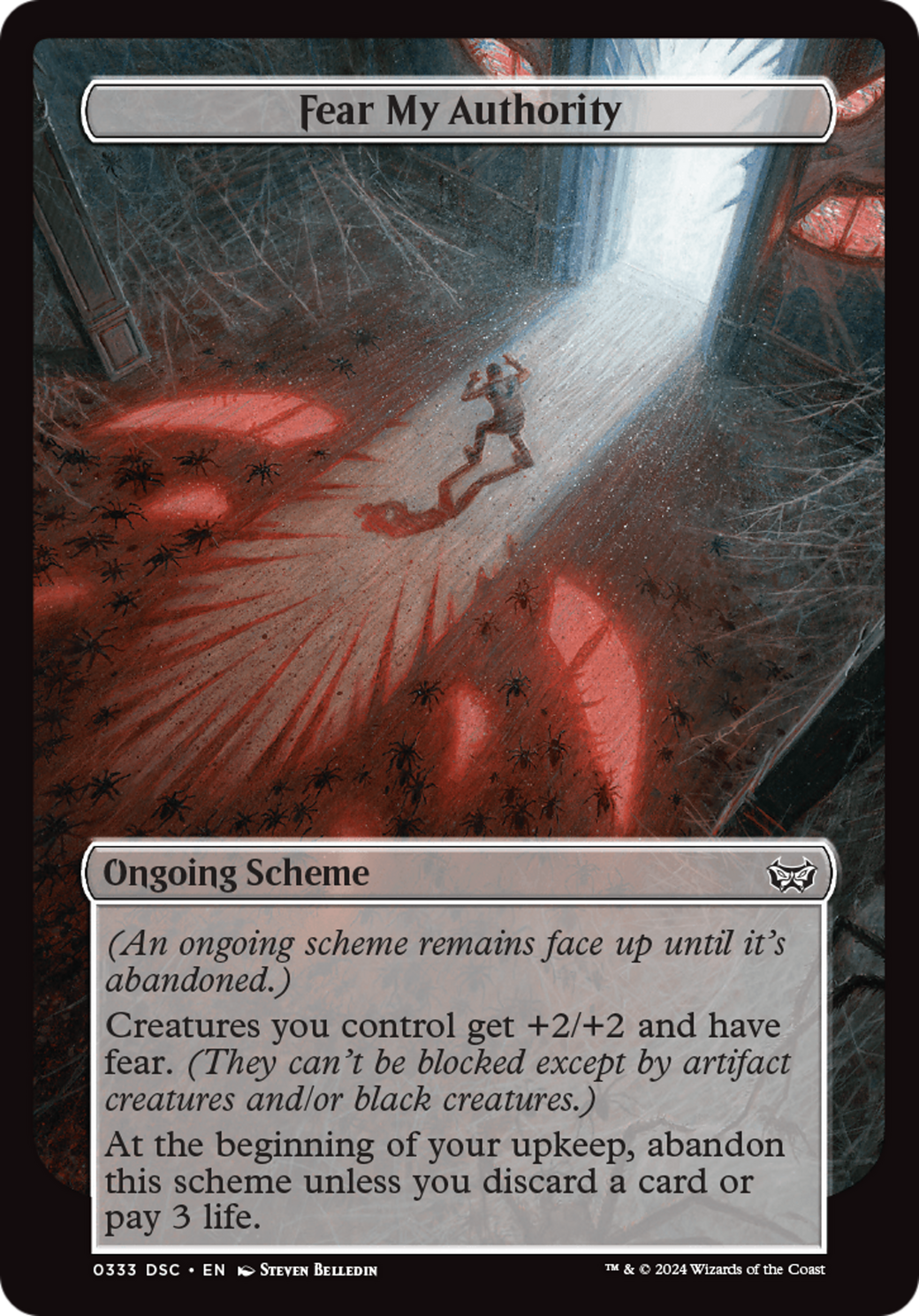 Fear My Authority (DSC-333) - Duskmourn: House of Horror Commander - Premium MTG Single from Wizards of the Coast - Just $0.42! Shop now at Game Crave Tournament Store