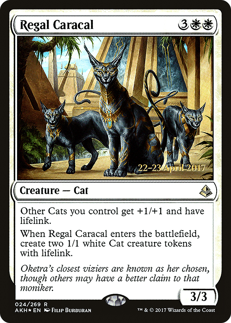 Regal Caracal (PAKH-24S) - Amonkhet Promos Foil