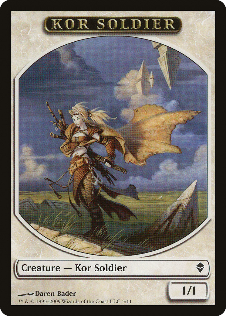 Kor Soldier (TZEN-003) - Zendikar Tokens