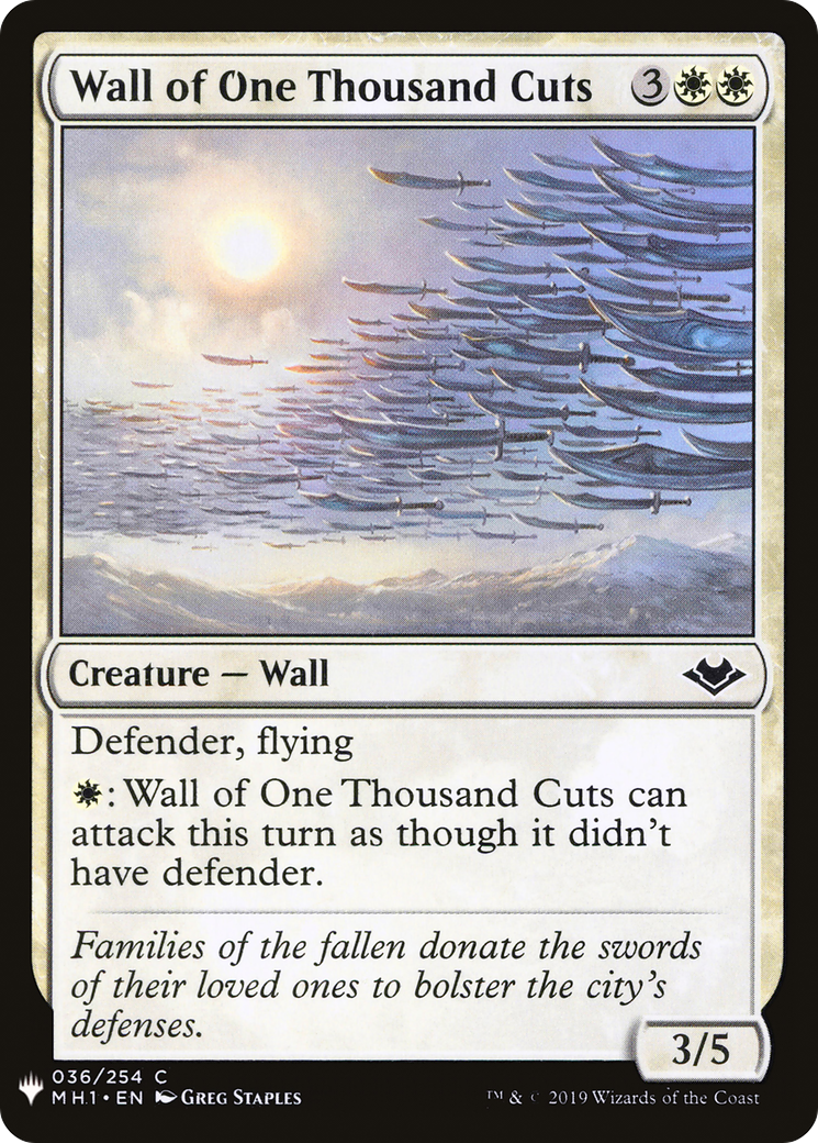 Wall of One Thousand Cuts (MB1-271) - Mystery Booster