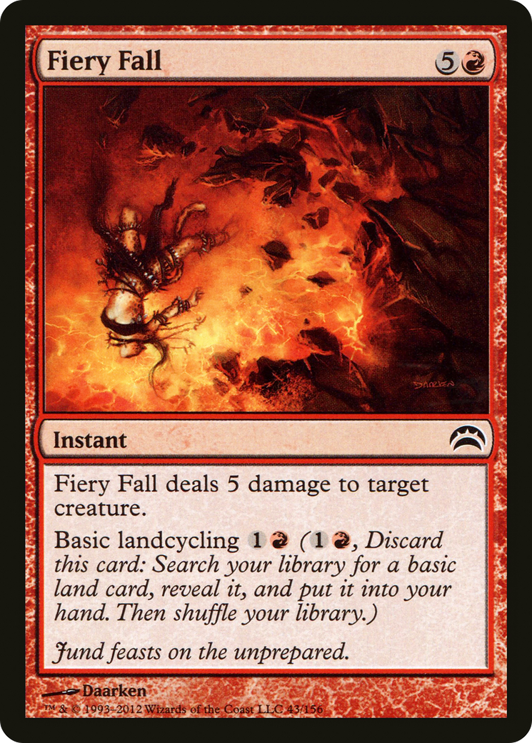 Fiery Fall (PC2-043) - Planechase 2012 Foil