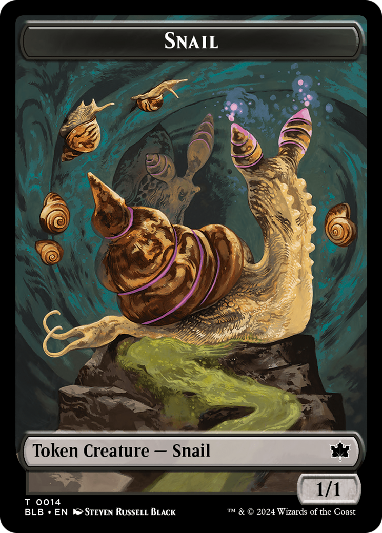 Snail (BLB-014) - Bloomburrow Tokens Foil