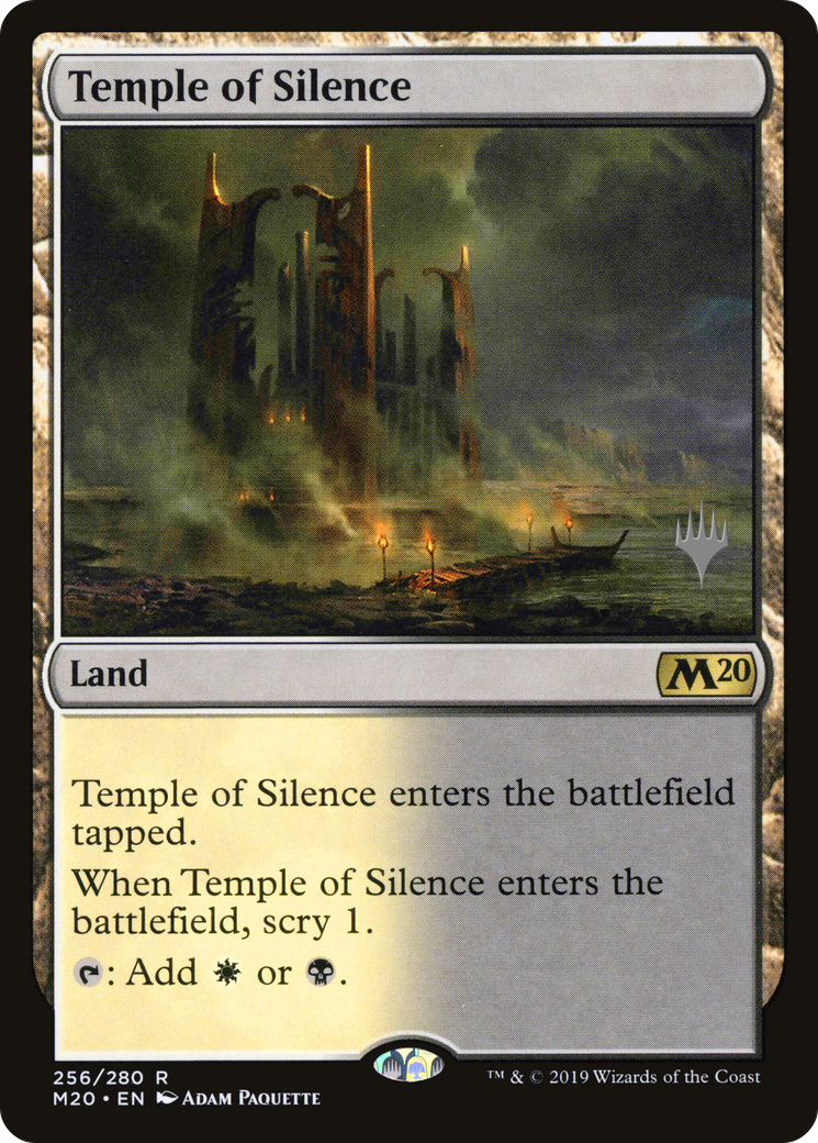 Temple of Silence (PPM20-256P) - Core Set 2020 Promos