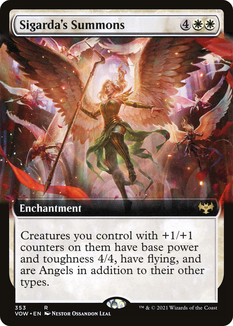 Sigarda's Summons (VOW-353) - Innistrad: Crimson Vow: (Extended Art) - Premium MTG Single from Wizards of the Coast - Just $0.08! Shop now at Game Crave Tournament Store