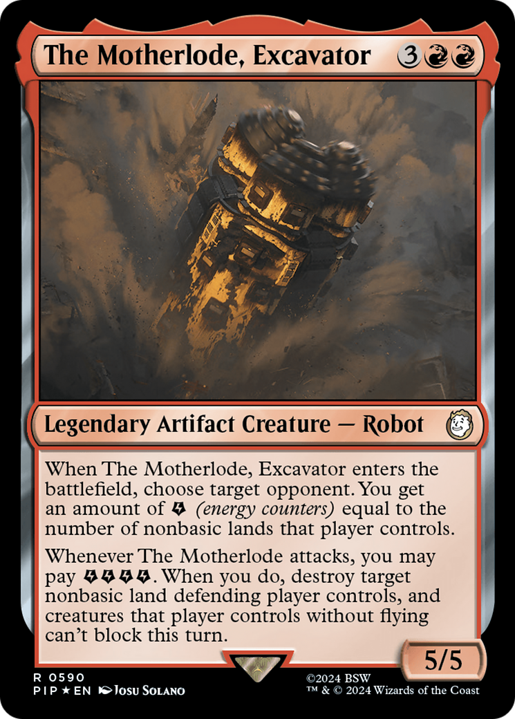 The Motherlode, Excavator (PIP-590) - Fallout Foil - Premium MTG Single from Wizards of the Coast - Just $0.94! Shop now at Game Crave Tournament Store