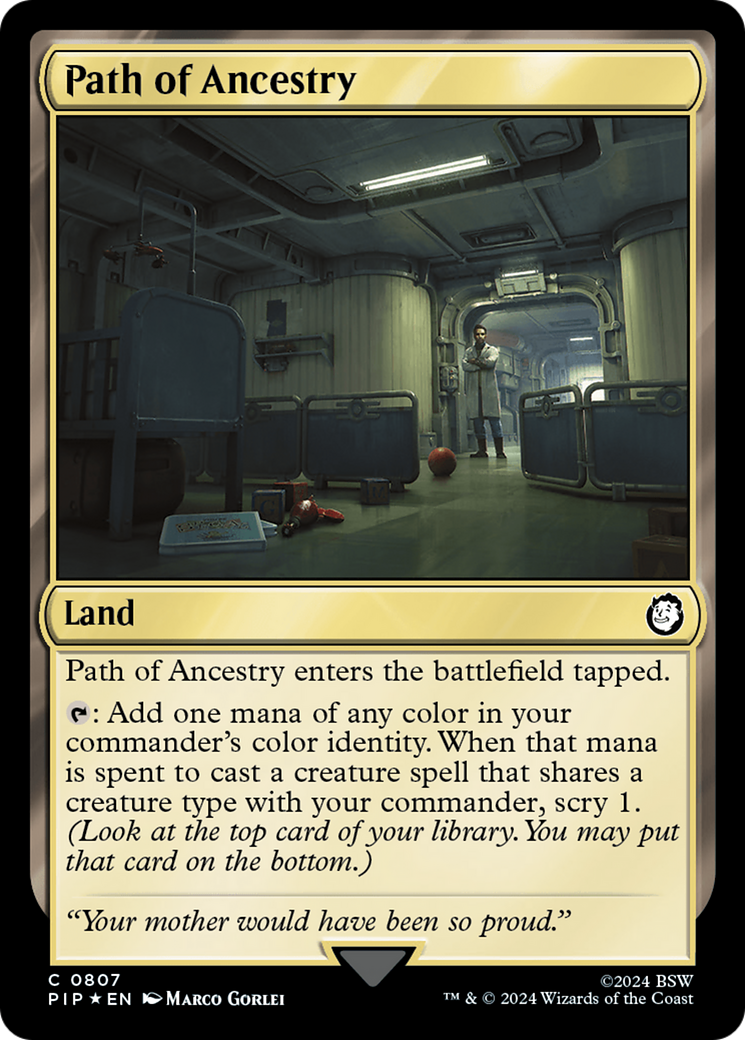 Path of Ancestry (PIP-807) - Fallout - Premium MTG Single from Wizards of the Coast - Just $6.31! Shop now at Game Crave Tournament Store