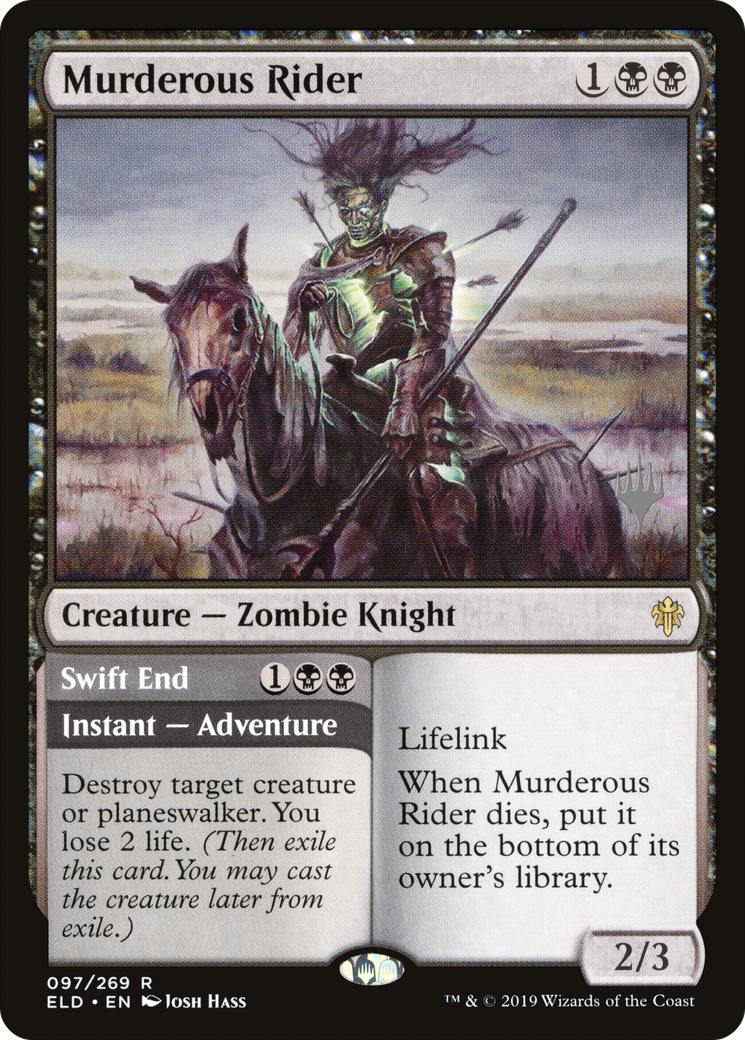 Murderous Rider // Swift End (PELD-97P) - Throne of Eldraine Promos Foil