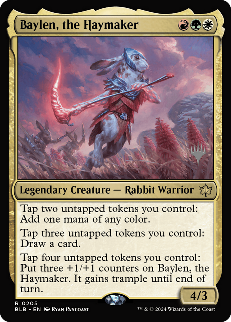 Baylen, the Haymaker (PBLB-205P) - Bloomburrow Promos - Premium MTG Single from Wizards of the Coast - Just $1.25! Shop now at Game Crave Tournament Store