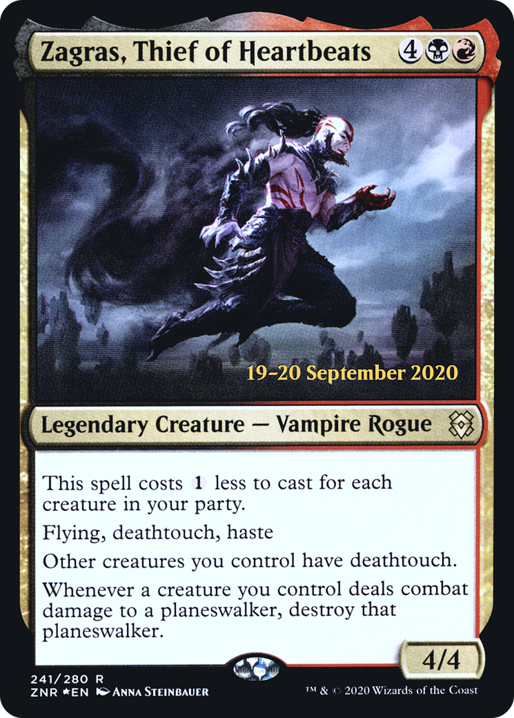 Zagras, Thief of Heartbeats (PZNR-241S) - Zendikar Rising Promos Foil