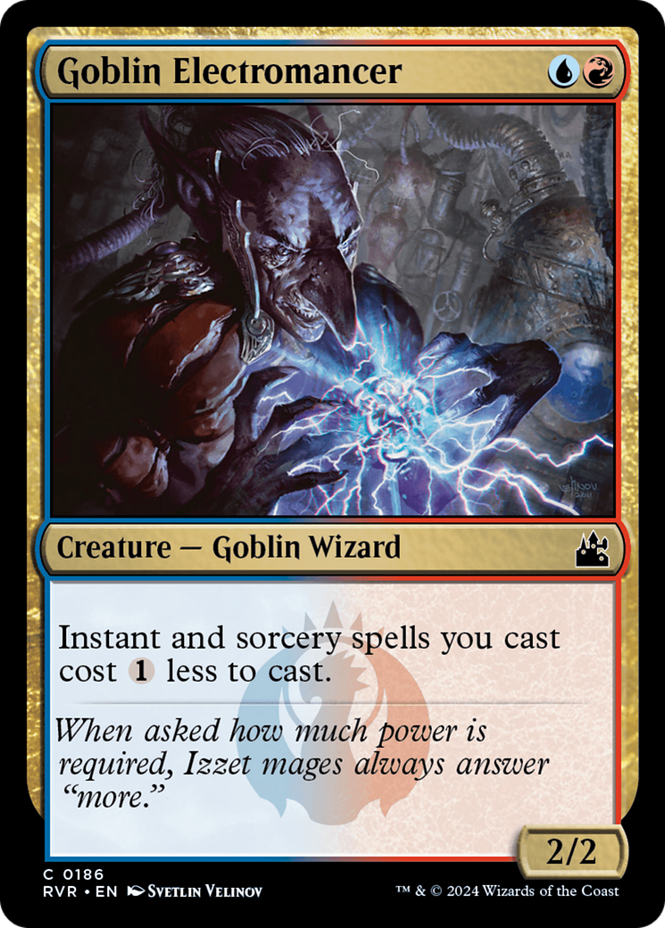 Goblin Electromancer (RVR-186) - Ravnica Remastered - Premium MTG Single from Wizards of the Coast - Just $0.25! Shop now at Game Crave Tournament Store