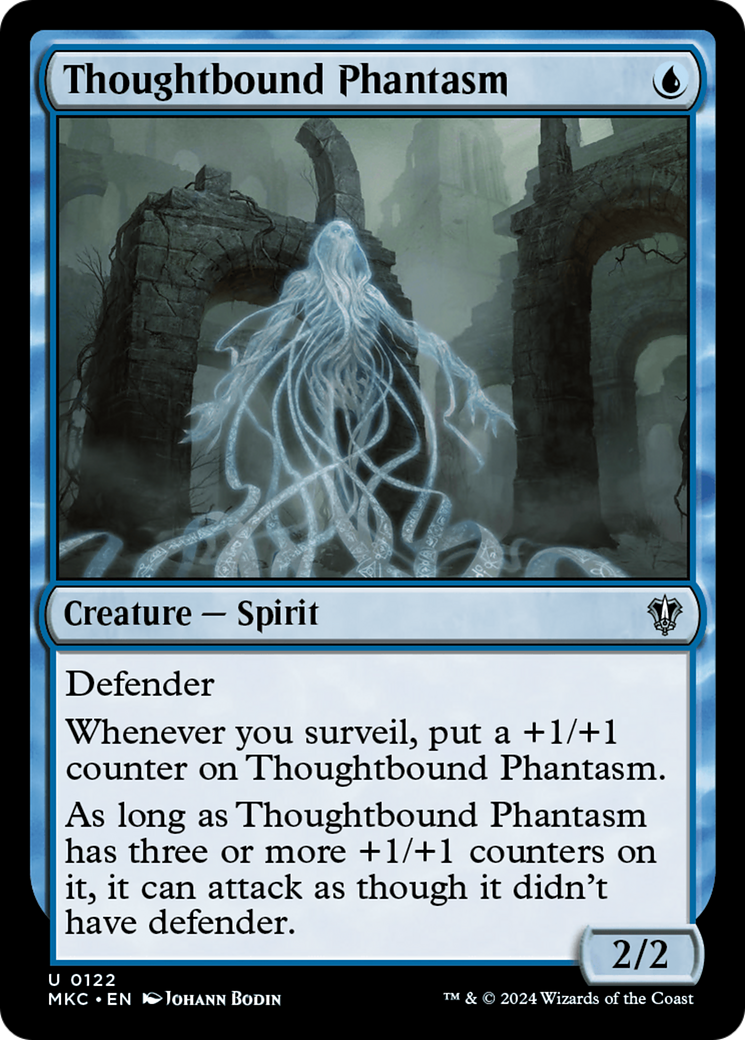 Thoughtbound Phantasm (MKC-122) - Murders at Karlov Manor Commander - Premium MTG Single from Wizards of the Coast - Just $0.25! Shop now at Game Crave Tournament Store