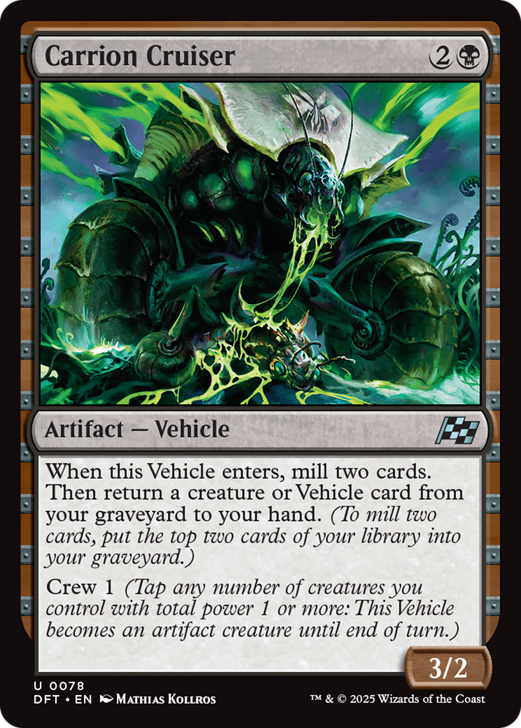 Carrion Cruiser (DFT-078) - Aetherdrift - Premium MTG Single from Wizards of the Coast - Just $0.08! Shop now at Game Crave Tournament Store