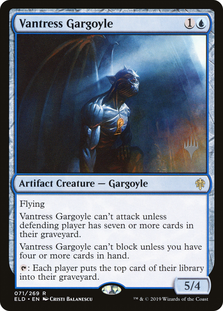 Vantress Gargoyle (PELD-71P) - Throne of Eldraine Promos Foil