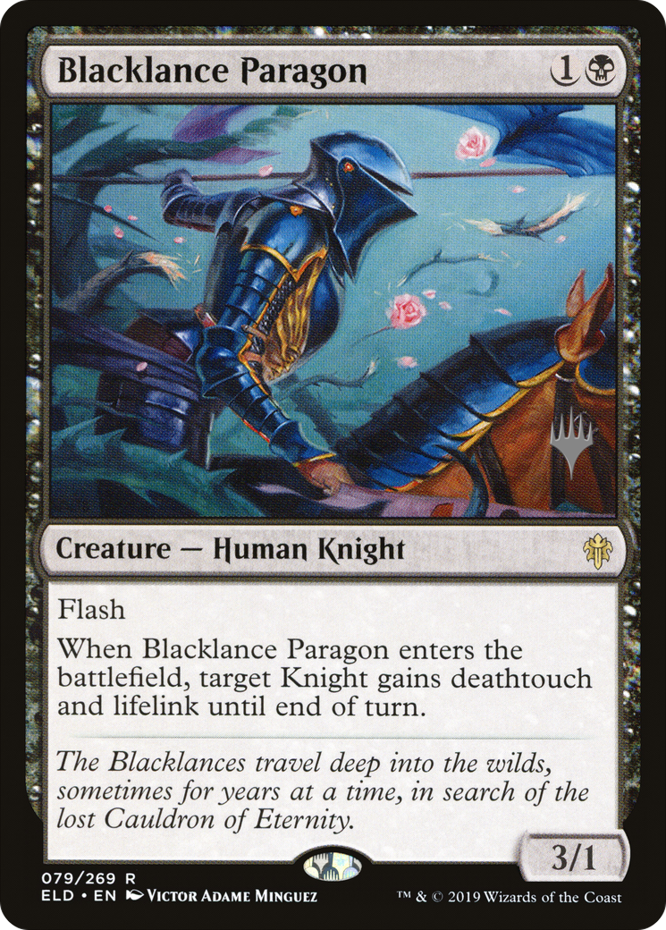 Blacklance Paragon (PELD-79P) - Throne of Eldraine Promos