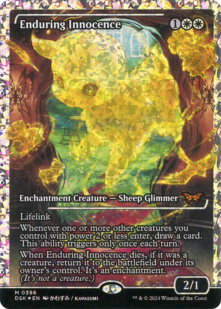 Enduring Innocence (DSK-396) - Duskmourn: House of Horror: (Showcase) Foil - Premium MTG Single from Wizards of the Coast - Just $75.99! Shop now at Game Crave Tournament Store