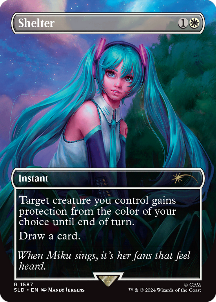 Shelter (SLD-1587) - Secret Lair Drop (Borderless) - Premium MTG Single from Wizards of the Coast - Just $4.21! Shop now at Game Crave Tournament Store