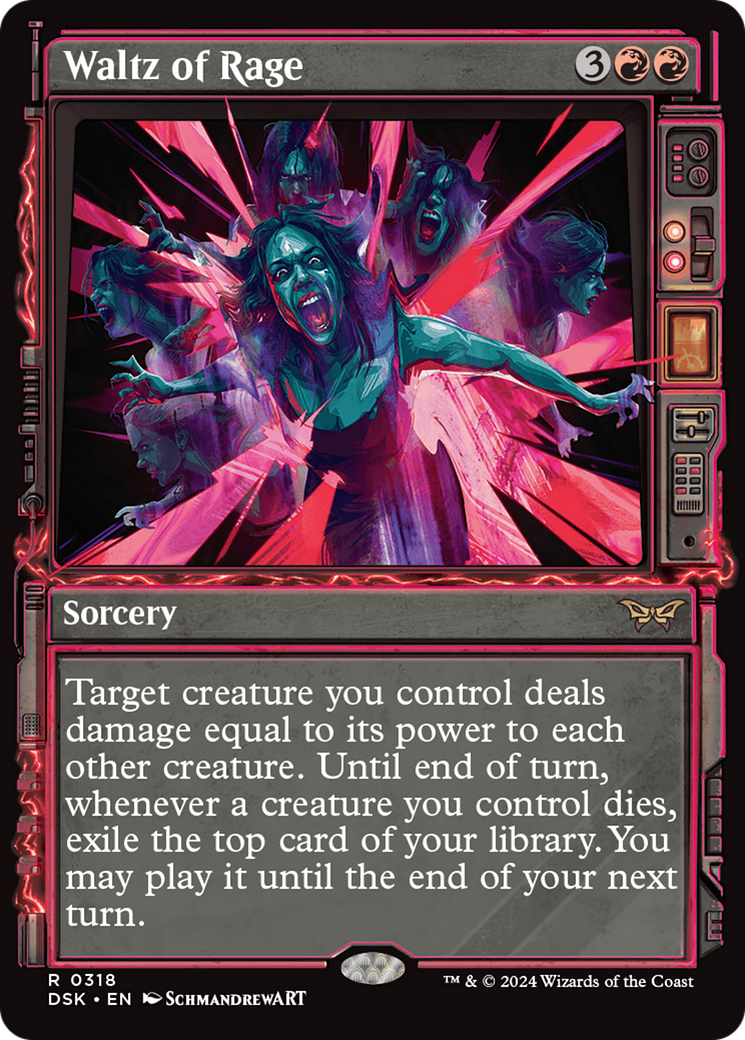 Waltz of Rage (DSK-318) - Duskmourn: House of Horror: (Showcase) - Premium MTG Single from Wizards of the Coast - Just $0.25! Shop now at Game Crave Tournament Store