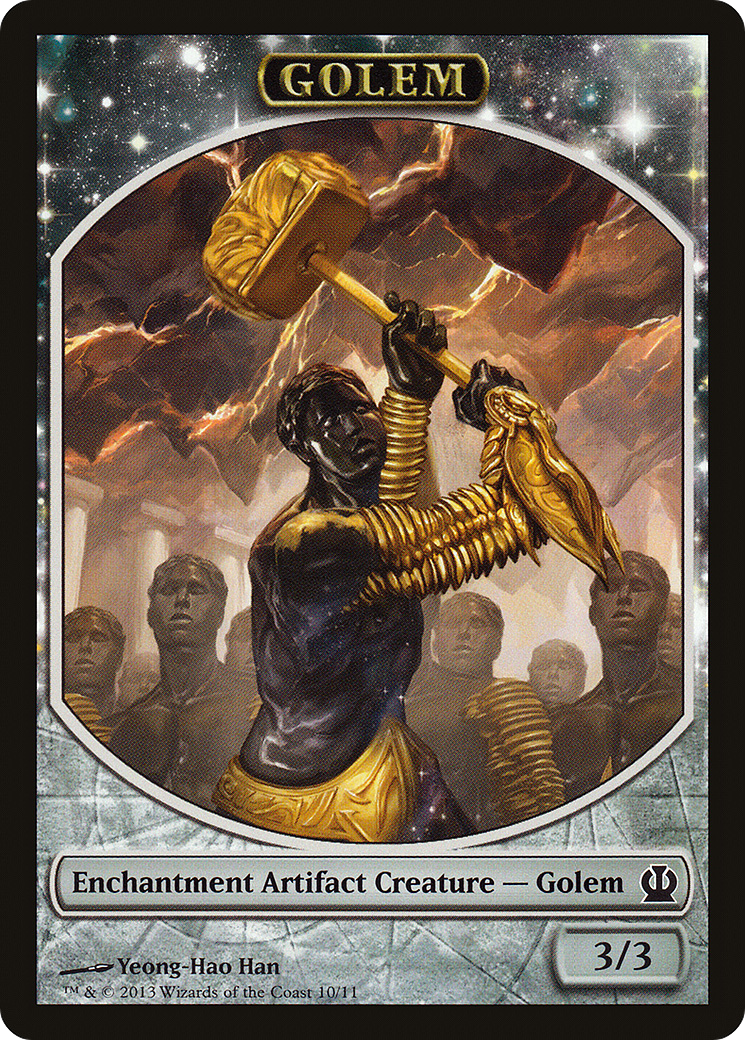 Golem (TTHS-010) - Theros Tokens: (nyxtouched)