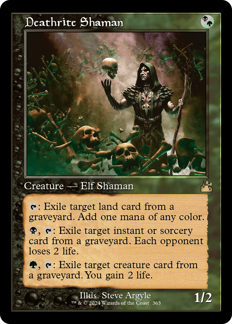 Deathrite Shaman (RVR-363) - Ravnica Remastered Foil - Premium MTG Single from Wizards of the Coast - Just $12.92! Shop now at Game Crave Tournament Store