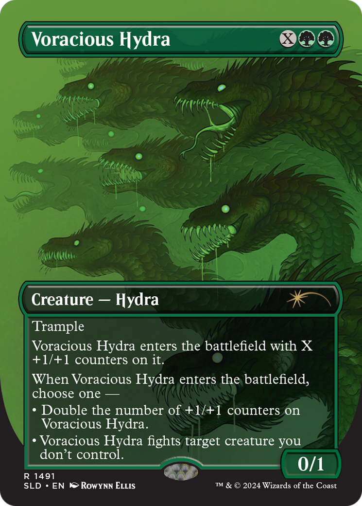 Voracious Hydra (SLD-1491) - Secret Lair Drop - Premium MTG Single from Wizards of the Coast - Just $14.65! Shop now at Game Crave Tournament Store
