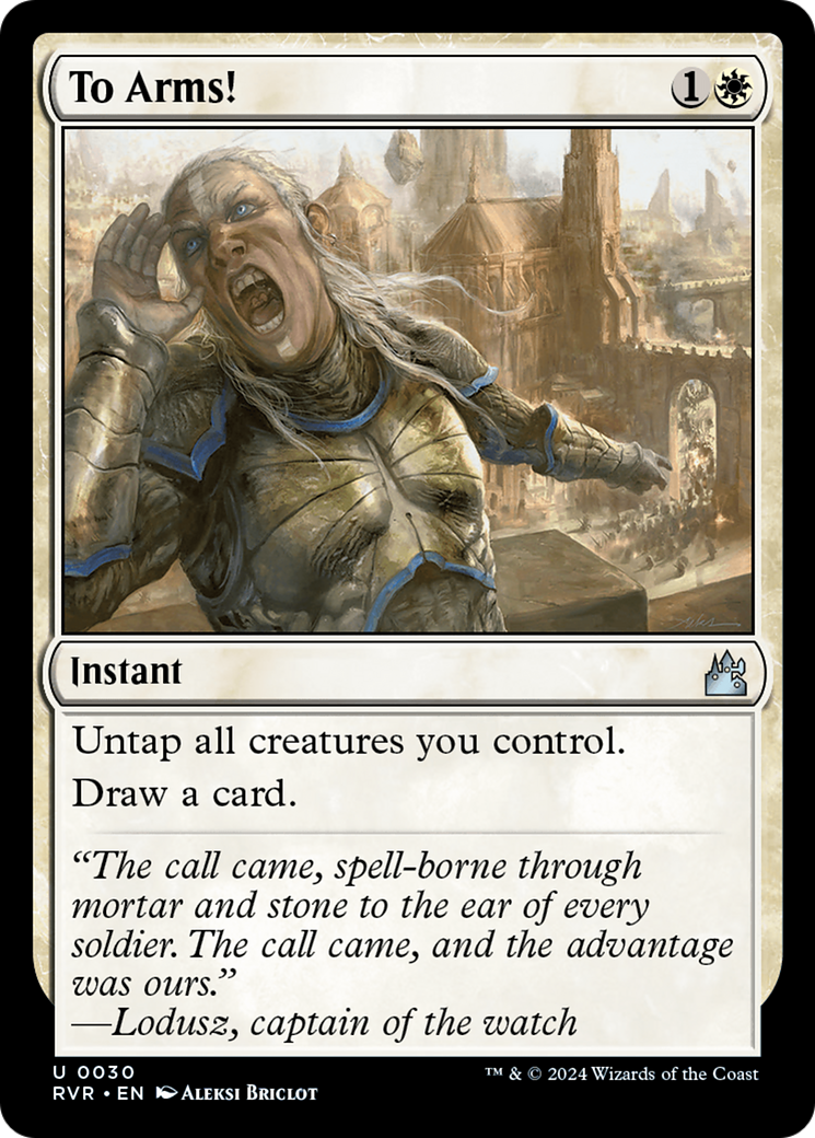 To Arms! (RVR-030) - Ravnica Remastered - Premium MTG Single from Wizards of the Coast - Just $0.25! Shop now at Game Crave Tournament Store