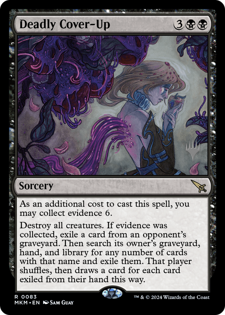 Deadly Cover-Up (PMKM-83P) - Murders at Karlov Manor Promos - Premium MTG Single from Wizards of the Coast - Just $0.28! Shop now at Game Crave Tournament Store