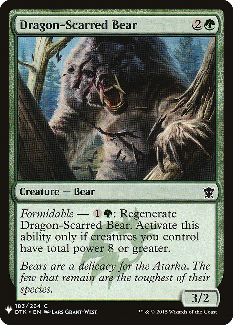 Dragon-Scarred Bear (MB1-1186) - Mystery Booster