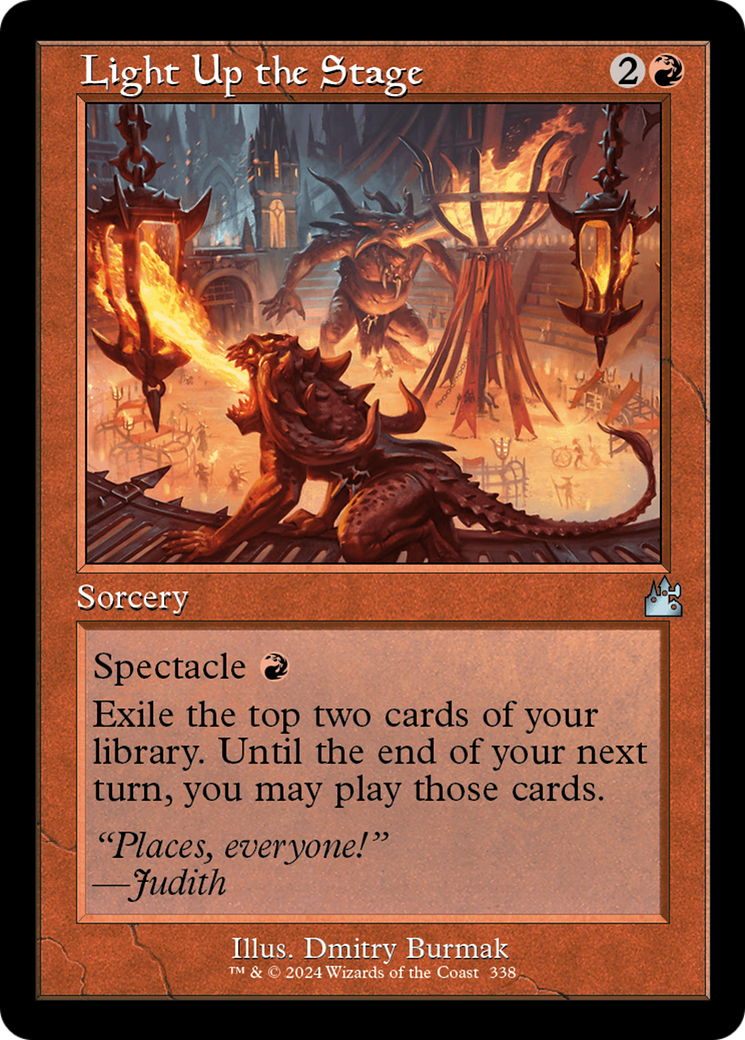Light Up the Stage (RVR-338) - Ravnica Remastered - Premium MTG Single from Wizards of the Coast - Just $0.25! Shop now at Game Crave Tournament Store