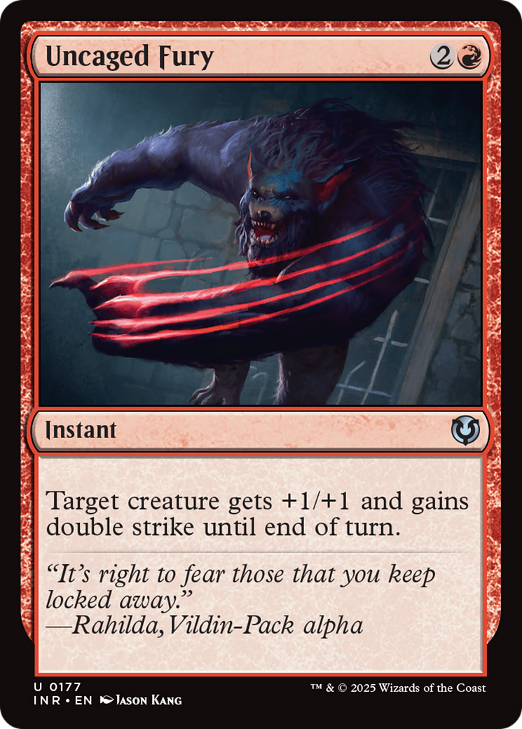 Uncaged Fury (-177) - Innistrad Remastered Foil - Premium MTG Single from Wizards of the Coast - Just $0.26! Shop now at Game Crave Tournament Store