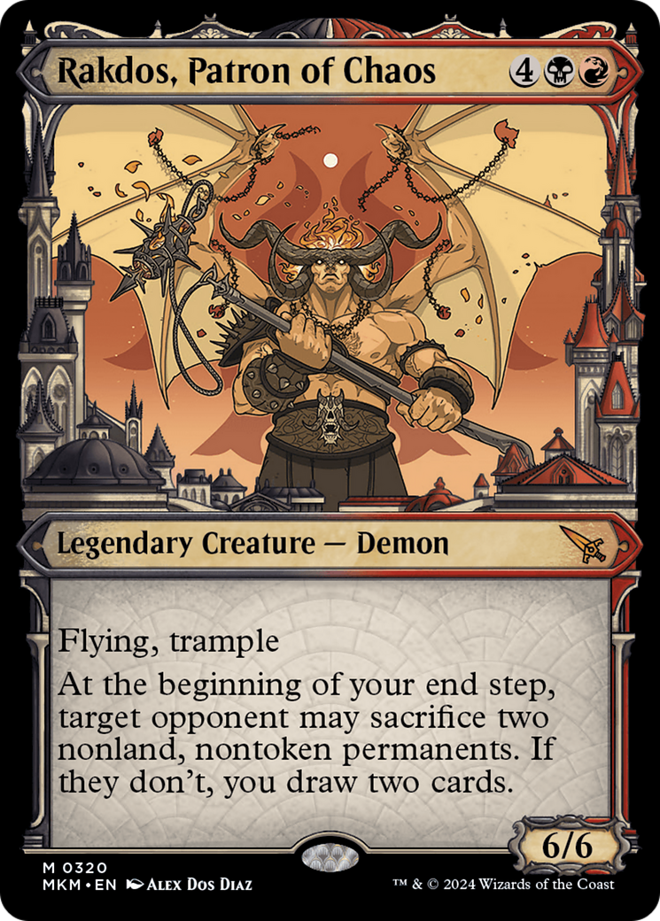 Rakdos, Patron of Chaos (MKM-320) - Murders at Karlov Manor: (Showcase) Foil - Premium MTG Single from Wizards of the Coast - Just $6.98! Shop now at Game Crave Tournament Store