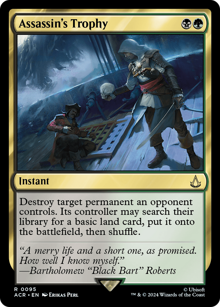 Assassin's Trophy (ACR-095) - Assassin's Creed Foil - Premium MTG Single from Wizards of the Coast - Just $2.03! Shop now at Game Crave Tournament Store