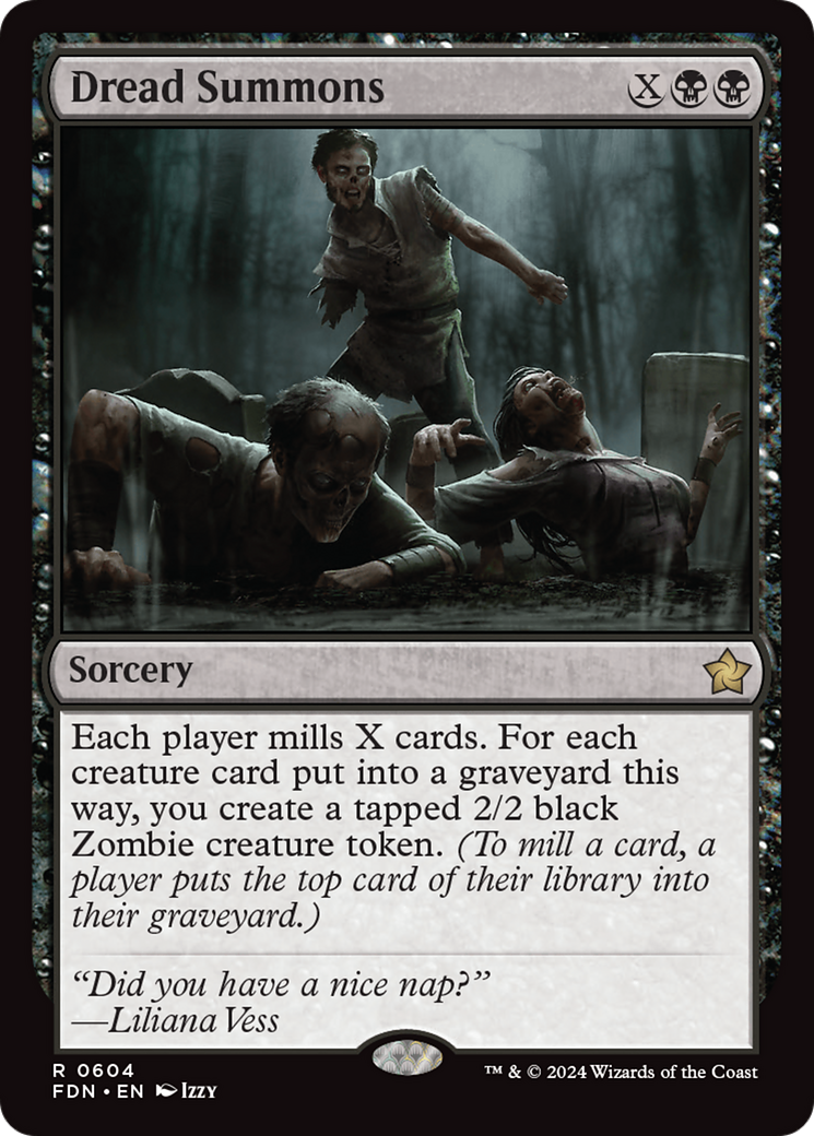 Dread Summons (FDN-604) - Foundations - Premium MTG Single from Wizards of the Coast - Just $0.26! Shop now at Game Crave Tournament Store