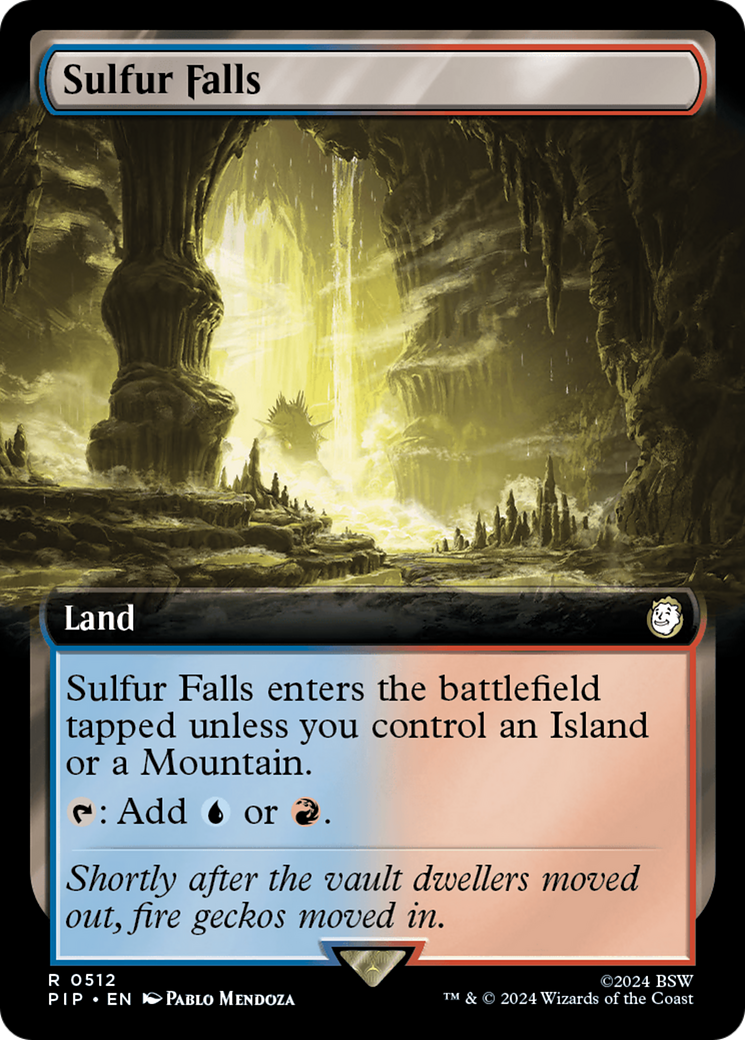 Sulfur Falls (PIP-512) - Fallout: (Extended Art) - Premium MTG Single from Wizards of the Coast - Just $4.74! Shop now at Game Crave Tournament Store