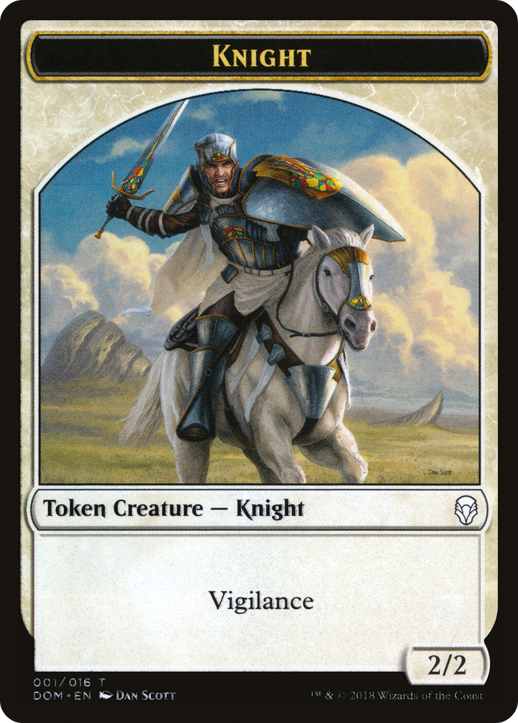 Knight (TDOM-001) - Dominaria Tokens