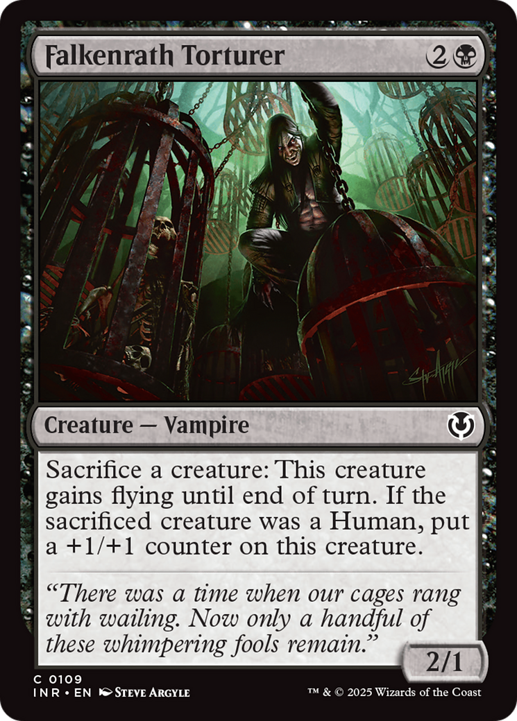 Falkenrath Torturer (-109) - Innistrad Remastered Foil - Premium MTG Single from Wizards of the Coast - Just $0.25! Shop now at Game Crave Tournament Store