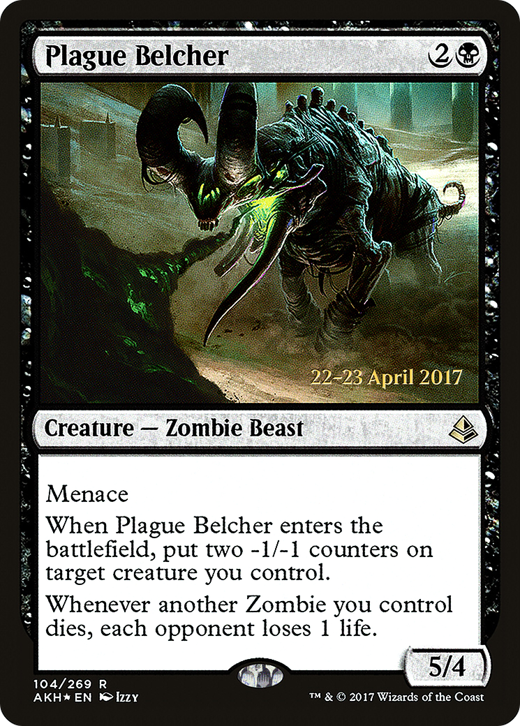 Plague Belcher (PAKH-104S) - Amonkhet Promos Foil